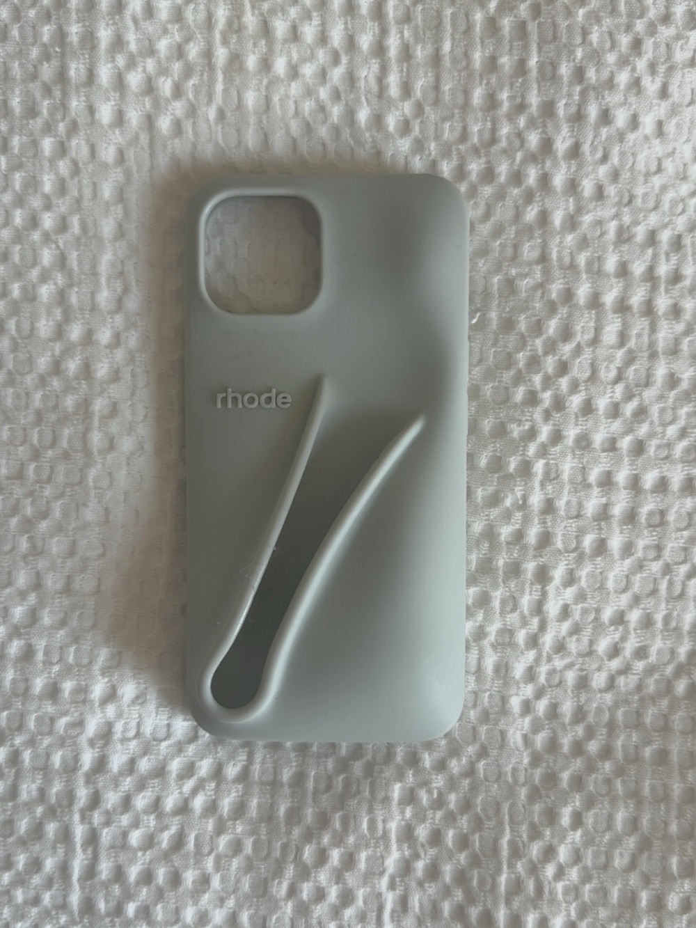 iPhone 15 grey RHODE Silicone Phone Case